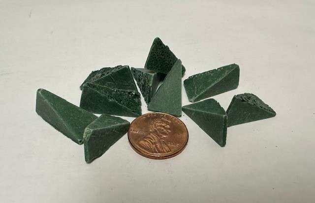 Plastic Media, Part # R-700 WED 01, Wedge 3/4" x 1/2" x 3/4"