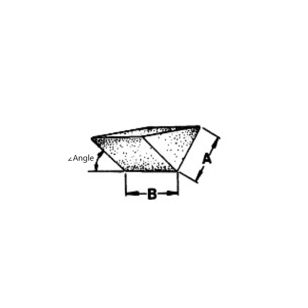 Ceramic Media – Fastest Grind Angle Cut Triangle | C-ACT-25 07 D+