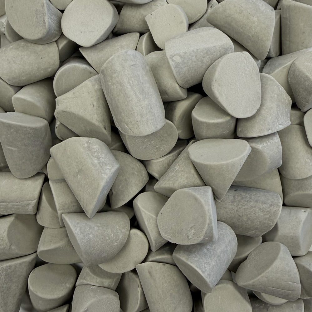 Eco-Flex™ Dry Tumbling Media – Fastest Grind Tri-Cylinder (5/8" x 7/8") | EF-0900 Tri-Cyl 01