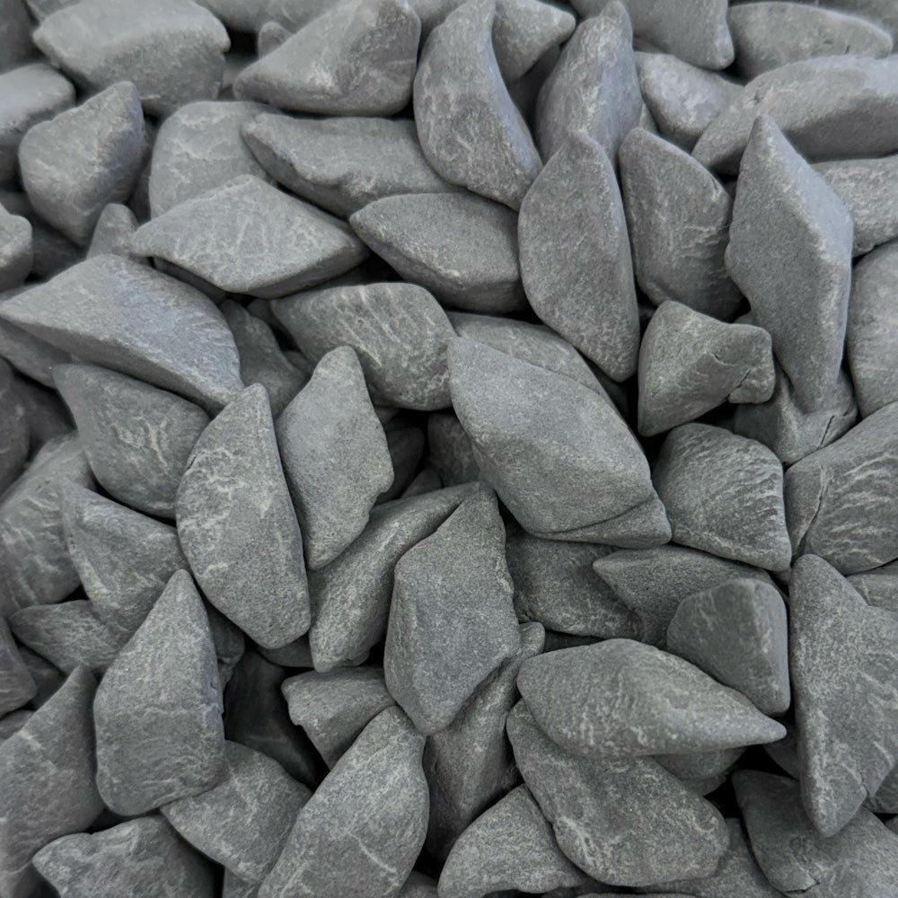 Close-up of EF-1000 TRI 01 Eco-Flex™ dry tumbling media