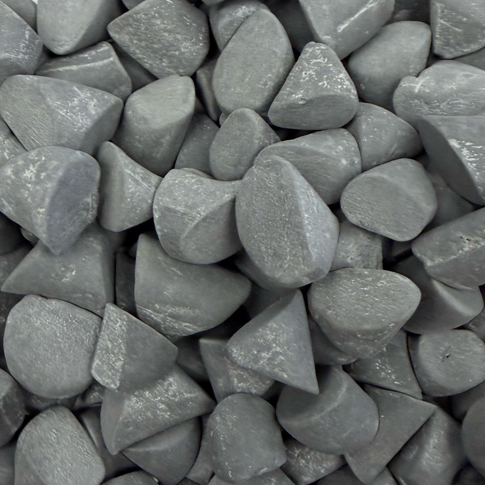 Close-up of EF-1000 Tri-Cyl 01 Eco-Flex™ dry tumbling media