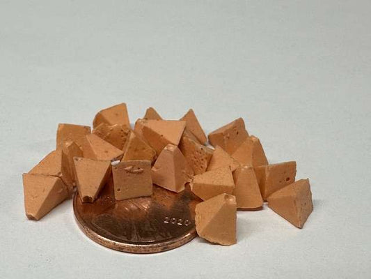 Plastic Media, Part # R-600 PYR 01, Pyramid 1/4" x 1/4"