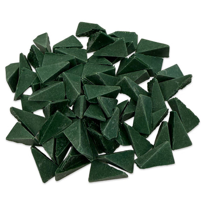 Small pile of R-700 WED 01 plastic media, wedge shaped