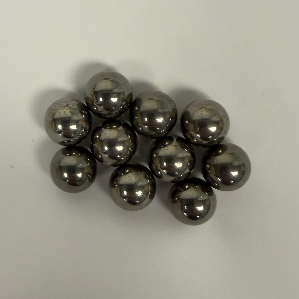 Small pile close-up of SC-ABCO 3/8" ball carbon steel media