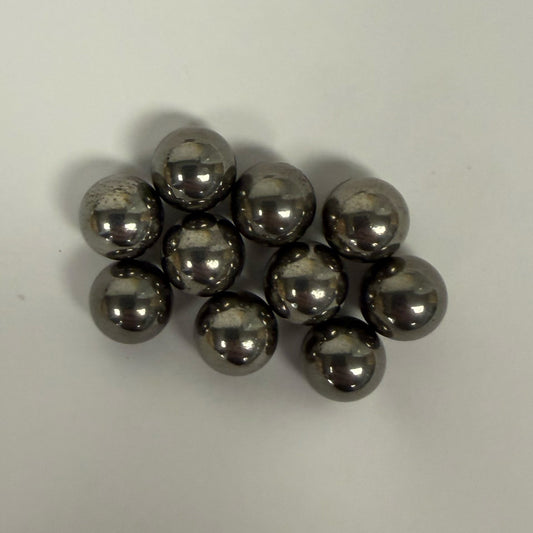 Small pile close-up of SC-ABCO 3/8" ball carbon steel media