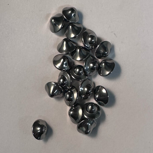 Close-up view SS-BALLCONES 5/32" stainless steel media