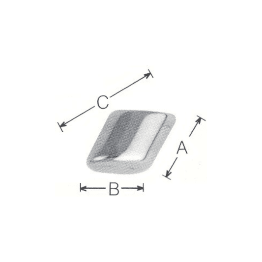 Steel/Stainless Steel Media, Part # SS-DIAGONALS 7/32