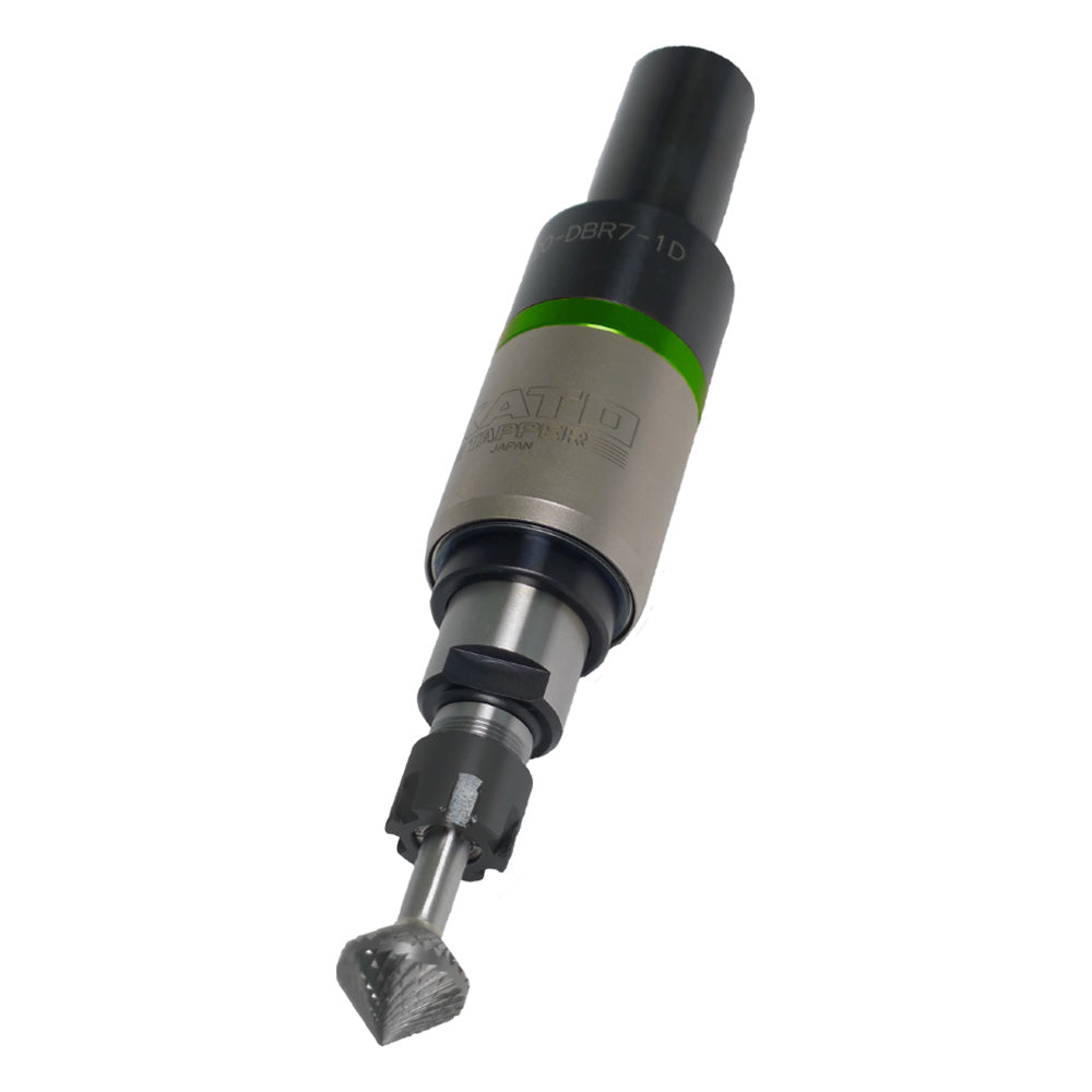 KATO DBR7-1D deburring holder shown in green.