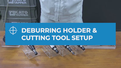 KATO FM-DBR7-1D-G Deburring Tool Holder – Medium Spring Load (Green)