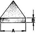 Ceramic Media – Mild Grind Straight Cut Triangle | C-SCT 05 D