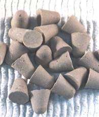 Plastic Media, Part # R-1000 HD CN 01 Plastic/Ceramic Hybrid Cone 3/8"